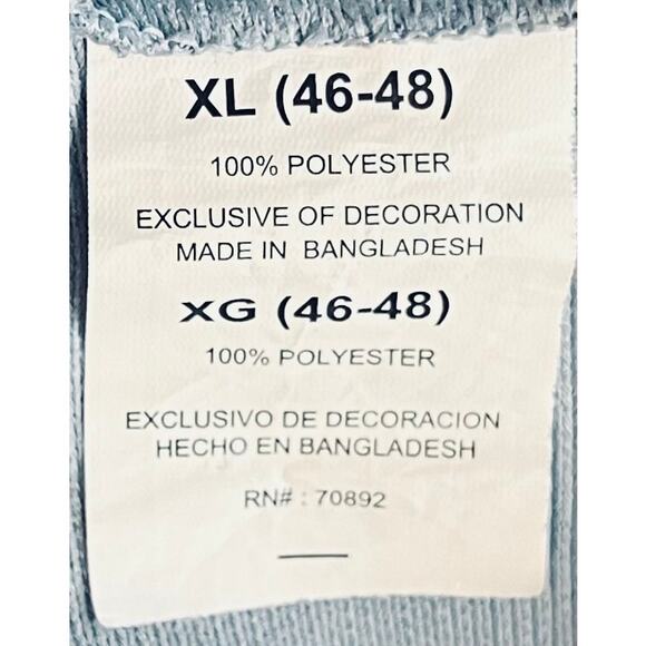 ALIVE LONG SLEEVE FRONT FULL ZIP JACKET, MENS, XL, LIGHT BLUE WITH BLACK TRIM - Picture 11 of 12